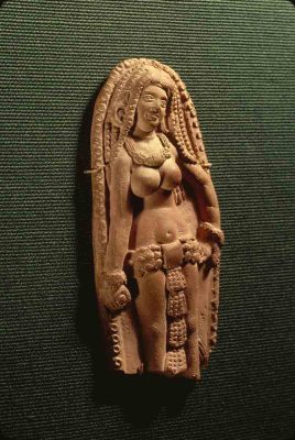 Female Figure, Mathura, Uttar Pradesh, India, ca. 200-50 BCE, Terracotta, H. 12.7 cm., #06116.