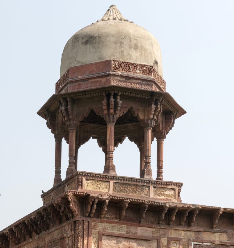 Chaatris at Tomb of Mariam-uz-Zamani, Sikandra, Agra, Uttar Pradesh, India
1627, Red Sandstone, Brick, Mortar,
AMERICAN INSTITUTE OF INDIAN STUDIES/CENTER FOR SOUTH ASIAN ART & ARCHAEOLOGY, 0408