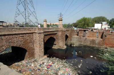 Khawaja Sarai bridge Minar, Sirhind, Faridabad, Haryana, India, 1676 CE, Rubble, Mortar, Center for Art and Archaeology, Accession No.: D7655