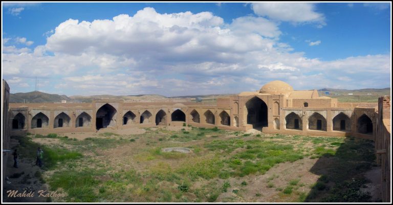 Shah Soleimani Caravanserai, Semnam, Iran, 1097 C.E. Wikimedia Commons,
https://commons.wikimedia.org/wiki/File:%27Shah_Soleimani%27_Caravanserai_%28old_Inn%29_%DA%A9%D8%A7%D8%B1%D9%88%D8%A7%D9%86%D8%B3%D8%B1%D8%A7%DB%8C_-%D8%B4%D8%A7%D9%87_%D8%B9%D8%A8%D8%A7%D8%B3%DB%