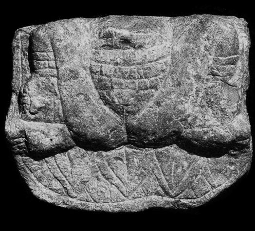 Lajja Gauri, Ter, Osmanabad, Maharashtra, India, 201-400 CE, Stone, 5.08 x 5.72 cm., #CRB00002.