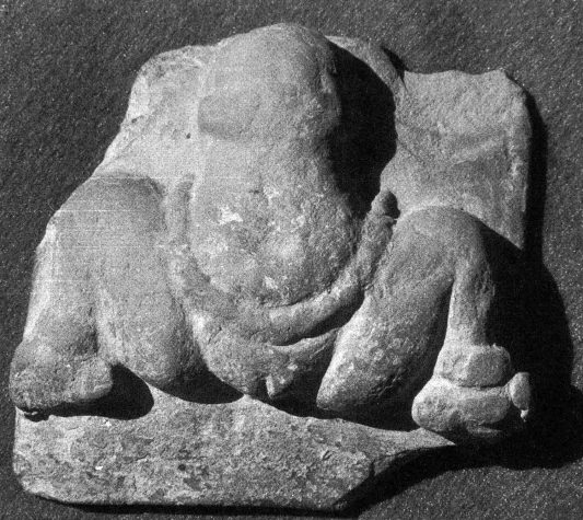 Lajja Gauri, Ter, Osmanabad, Maharashtra, India, 201-400 CE, Terracotta, 5.72 x 5.72 cm., #CRB00008.