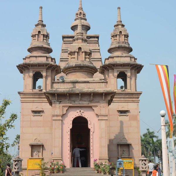 View of the Dharmapala gate, Mulgandhakuti Vihara, Sarnath, Varansi, UP, 1931, Anagarika Dharmapala, FA_00545