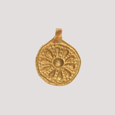 Side B. Rosette Pendant, Iran, Hasanlu, ca. 9th century BCE, Gold, D. 3.51 cm., Metropolitan Museum of Art, #61.100.70.