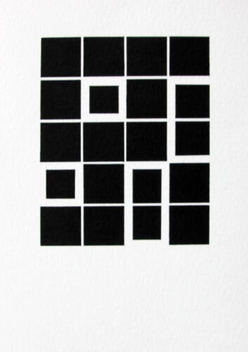 Chetnaa, Noir Et Blanc V, 2020, Pen & ink on paper, 8 x 6 in.
